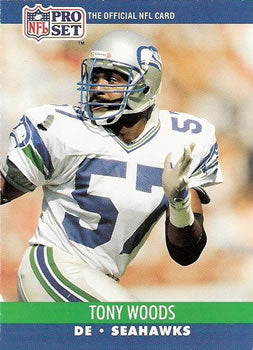 #651 Tony Woods - Seattle Seahawks - 1990 Pro Set Football