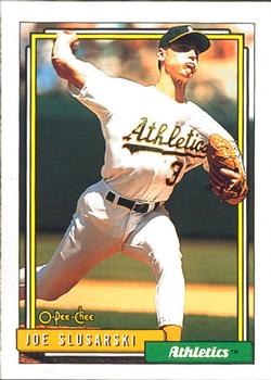 #651 Joe Slusarski - Oakland Athletics - 1992 O-Pee-Chee Baseball