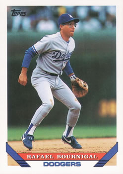 #651 Rafael Bournigal - Los Angeles Dodgers - 1993 Topps Baseball