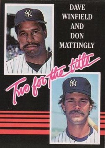 #651b Two For The Title Don Mattingly / Dave Winfield - New York Yankees - 1985 Donruss Baseball