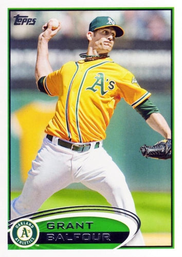 #652 Grant Balfour - Oakland Athletics - 2012 Topps Baseball