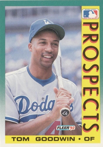 #652 Tom Goodwin - Los Angeles Dodgers - 1992 Fleer Baseball