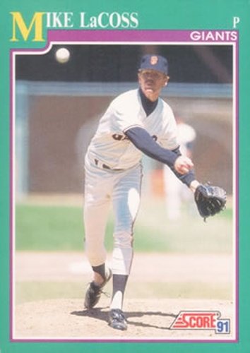 #652 Mike LaCoss - San Francisco Giants - 1991 Score Baseball