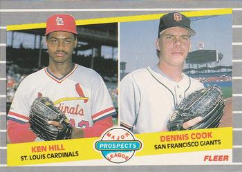 #652 Ken Hill / Dennis Cook - St. Louis Cardinals / San Francisco Giants - 1989 Fleer Baseball