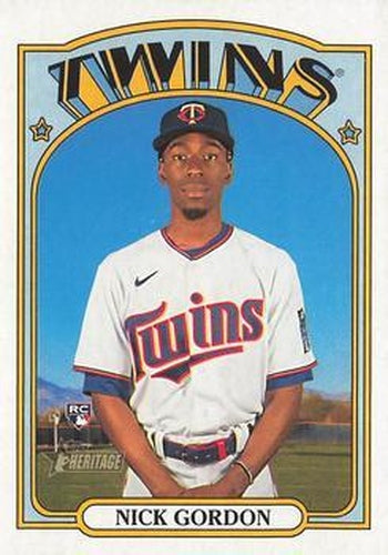 #652 Nick Gordon - Minnesota Twins - 2021 Topps Heritage Baseball