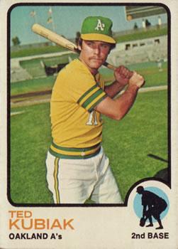 #652 Ted Kubiak - Oakland Athletics - 1973 Topps Baseball