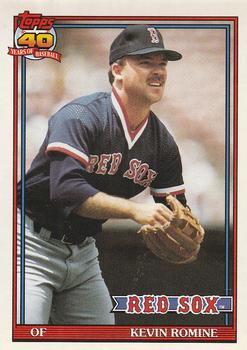 #652 Kevin Romine - Boston Red Sox - 1991 O-Pee-Chee Baseball