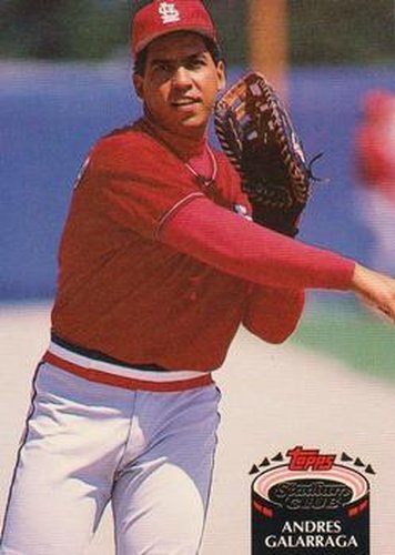 #652 Andres Galarraga - St. Louis Cardinals - 1992 Stadium Club Baseball