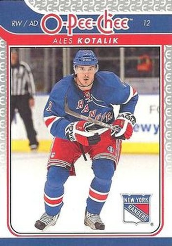 #652 Ales Kotalik - New York Rangers - 2009-10 O-Pee-Chee Hockey
