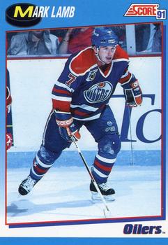 #652 Mark Lamb - Edmonton Oilers - 1991-92 Score Canadian Bilingual Hockey