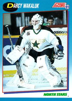 #653 Darcy Wakaluk - Minnesota North Stars - 1991-92 Score Canadian Bilingual Hockey