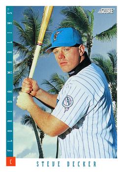 #653 Steve Decker - Florida Marlins - 1993 Score Baseball