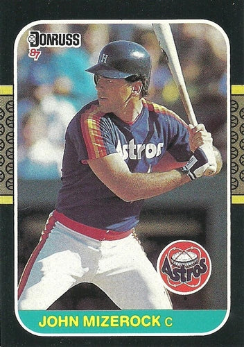 #653 John Mizerock - Houston Astros - 1987 Donruss Baseball
