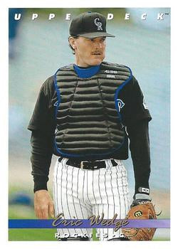 #653 Eric Wedge - Colorado Rockies - 1993 Upper Deck Baseball