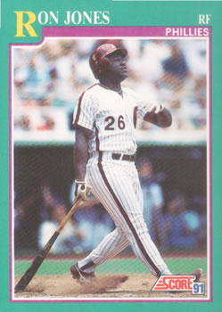 #653 Ron Jones - Philadelphia Phillies - 1991 Score Baseball