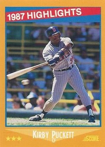 #653 Kirby Puckett - Minnesota Twins - 1988 Score Baseball