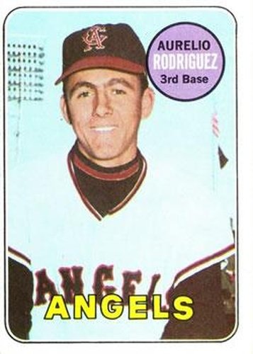 #653 Aurelio Rodriguez - California Angels - 1969 Topps Baseball