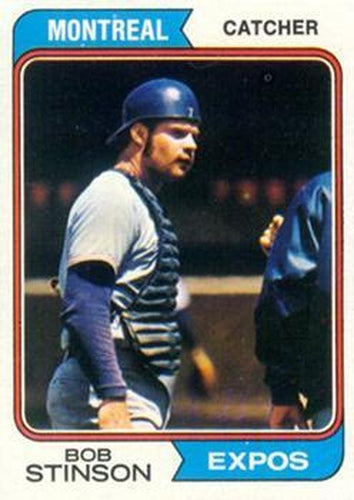 #653 Bob Stinson - Montreal Expos - 1974 Topps Baseball