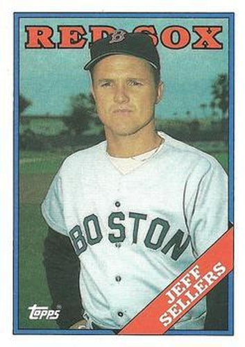 #653 Jeff Sellers - Boston Red Sox - 1988 Topps Baseball