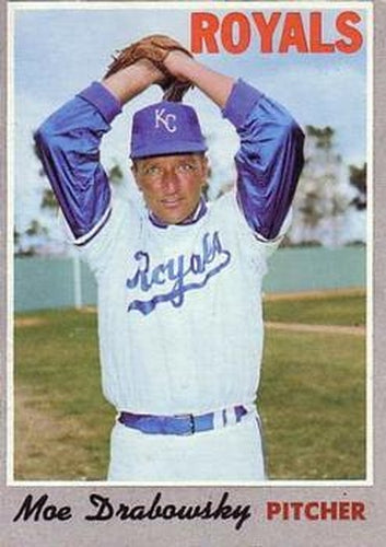 #653 Moe Drabowsky - Kansas City Royals - 1970 Topps Baseball