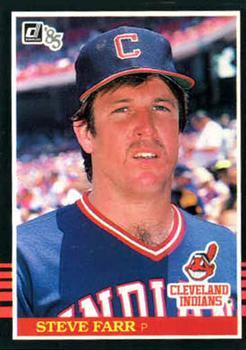 #653 Steve Farr - Cleveland Indians - 1985 Donruss Baseball