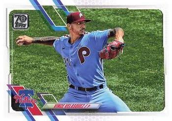 #653 Vince Velasquez - Philadelphia Phillies - 2021 Topps Baseball