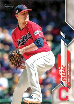 #653 Zach Plesac - Cleveland Indians - 2020 Topps Baseball