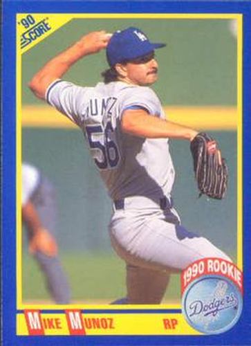 #653 Mike Munoz - Los Angeles Dodgers - 1990 Score Baseball