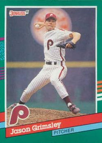 #653 Jason Grimsley - Philadelphia Phillies - 1991 Donruss Baseball