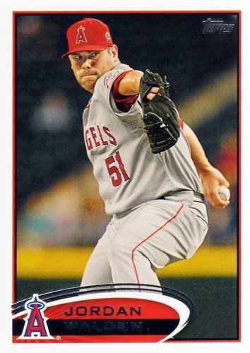 #653 Jordan Walden - Los Angeles Angels - 2012 Topps Baseball