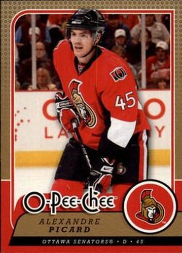 #654 Alexandre Picard - Ottawa Senators - 2008-09 O-Pee-Chee Hockey