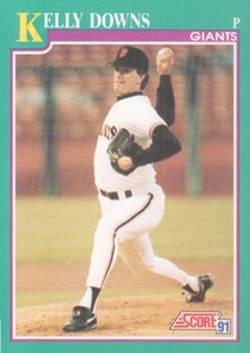 #654 Kelly Downs - San Francisco Giants - 1991 Score Baseball