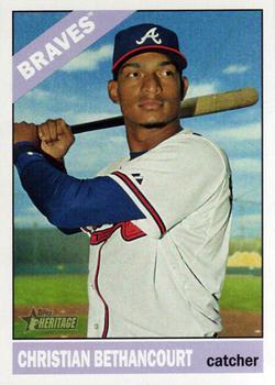 #654 Christian Bethancourt - Atlanta Braves - 2015 Topps Heritage Baseball