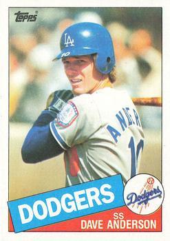 #654 Dave Anderson - Los Angeles Dodgers - 1985 Topps Baseball