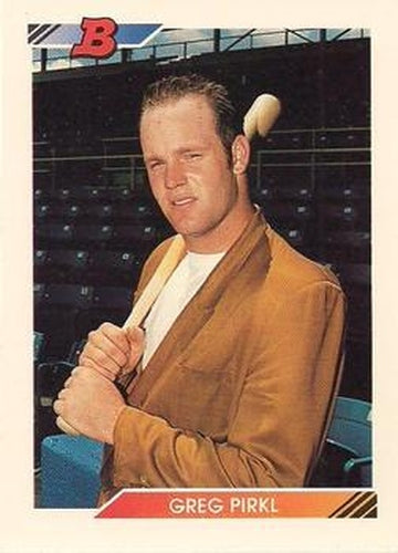 #654 Greg Pirkl - Seattle Mariners - 1992 Bowman Baseball