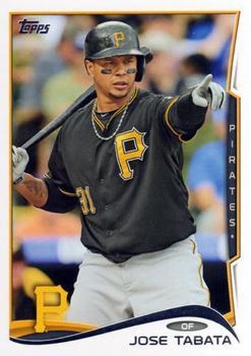 #654 Jose Tabata - Pittsburgh Pirates - 2014 Topps Baseball