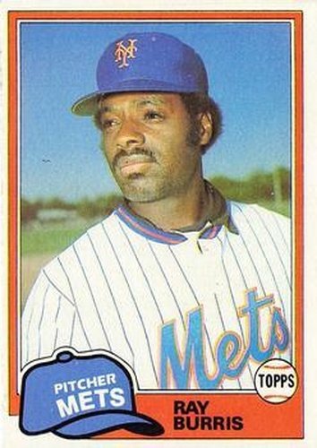 #654 Ray Burris - New York Mets - 1981 Topps Baseball