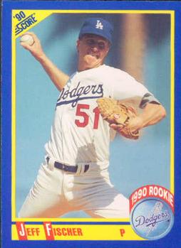 #654 Jeff Fischer - Los Angeles Dodgers - 1990 Score Baseball
