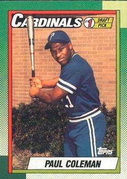 #654 Paul Coleman - St. Louis Cardinals - 1990 O-Pee-Chee Baseball