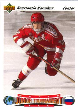 #654 Konstantin Korotkov - CIS - 1991-92 Upper Deck Hockey