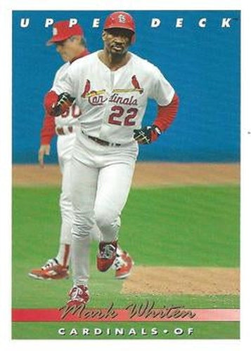 #654 Mark Whiten - St. Louis Cardinals - 1993 Upper Deck Baseball