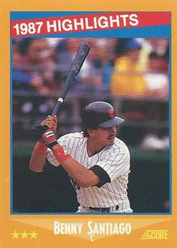 #654 Benny Santiago - San Diego Padres - 1988 Score Baseball