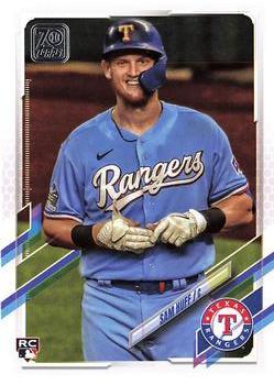 #654 Sam Huff - Texas Rangers - 2021 Topps Baseball