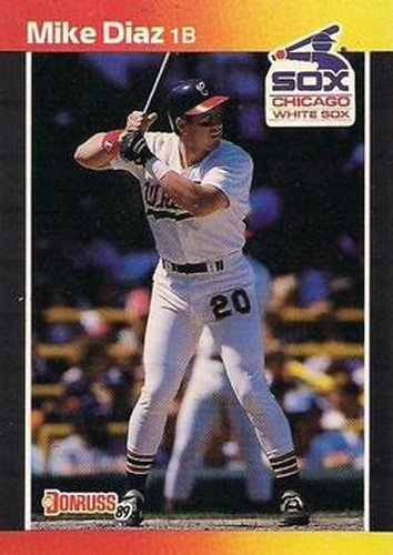 #655 Mike Diaz - Chicago White Sox - 1989 Donruss Baseball