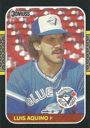 #655 Luis Aquino - Toronto Blue Jays - 1987 Donruss Baseball