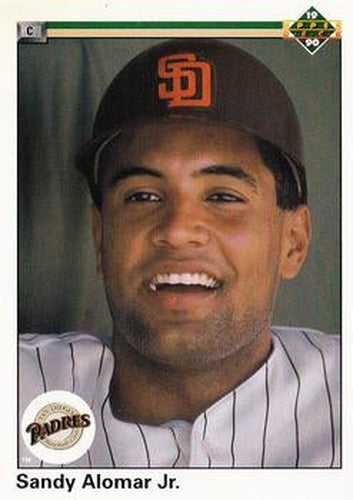 #655 Sandy Alomar Jr. - San Diego Padres - 1990 Upper Deck Baseball