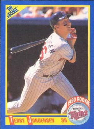 #655 Terry Jorgensen - Minnesota Twins - 1990 Score Baseball