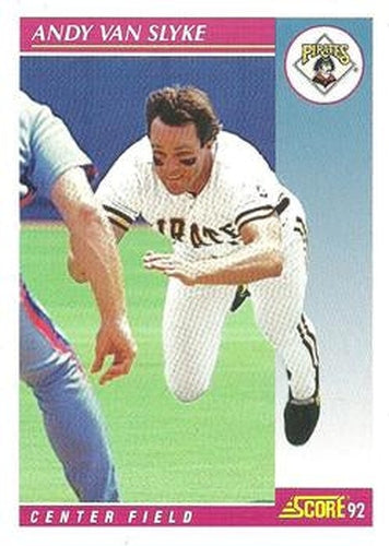 #655 Andy Van Slyke - Pittsburgh Pirates - 1992 Score Baseball
