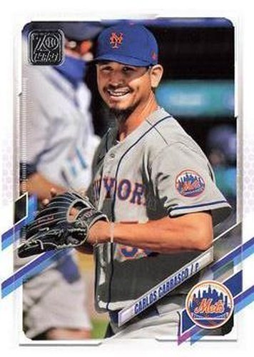 #655 Carlos Carrasco - New York Mets - 2021 Topps Baseball