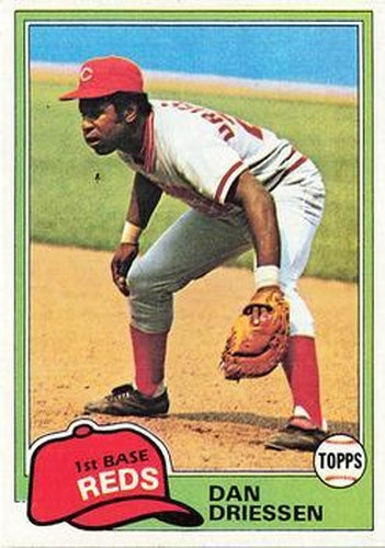 #655 Dan Driessen - Cincinnati Reds - 1981 Topps Baseball